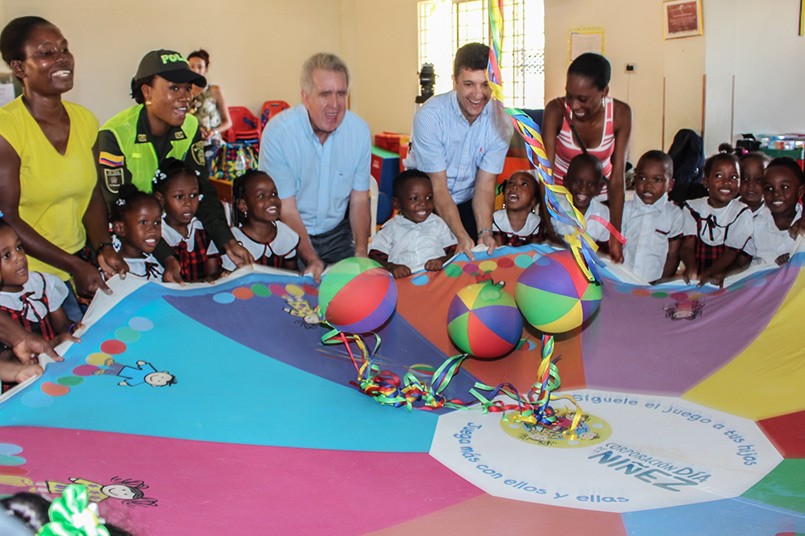 El Poli también apadrina la Ludoteca Naves Cocorobé de Quibdó que beneficia 25 niños de comunidades vulnerables. 